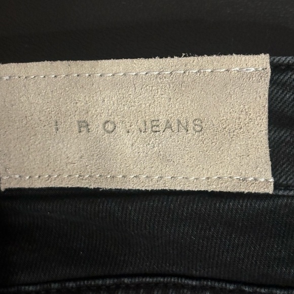 IRO EVASE Freddy Black Flare  Jeans Low Rise size 24 - Picture 11 of 11